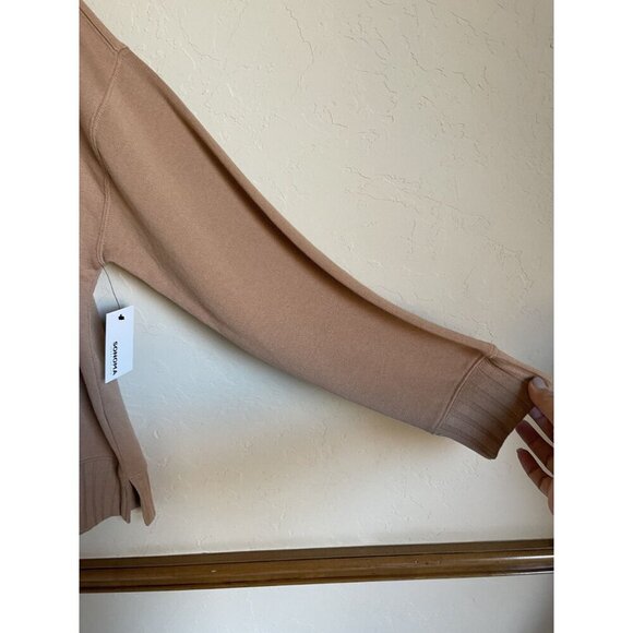 New! Sonoma Tan Brown Pullover Sweatshirt Size XL MSRP $36 Crew Neck Oversized R - Picture 6 of 7